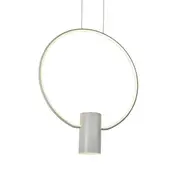 Aurora Ring White LED Pendant Light