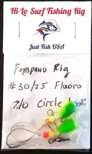 Just Fish USA Premium Hi-Low Surf Fishing Rigs - Pompano, Whiting, & MORE!