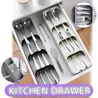 Organiser Cabinet Utensil Insert Holder Kitchen Drawer Cutlery Tray Storage Box