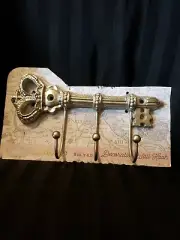 Parsian Home 9" Decorative Wall Hook Skeleton Key Shaped