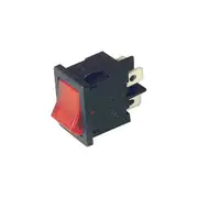 SR4601 Dpst Mini Rocker Switch Red 250Vac @ 6A Red Illuminated Rating: 250V Ac 6A 15(W) x 23(H) x