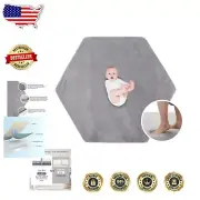 Premium Non-Slip Baby Play Mat - Soft Thick Foam Crawling Mat 52x48 in