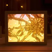 Honkai: Star Rail Luocha Blade Silver Wolf Yukong Himeko Paper Game Carving Lamp