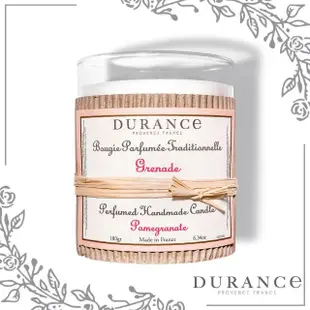 【DURANCE 朵昂思】手工精油蠟燭 180g 大地系列公司貨(多款可選-山茶花/棉花田/鈴蘭/番紅花/白茶/瑪德蓮)