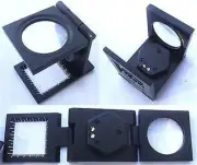 Metal folding LED 10X Magnifying Glass Magnifiers Microscope for Jeweler Loupe