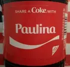 Share A Coke With Paulina 2018 Limited Edition Coca Cola Bottle