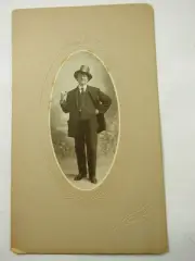 Stick this in Your Pipe and Smoke it Dapper Man B&W Photo 5.25"x 8.7" circa 1900