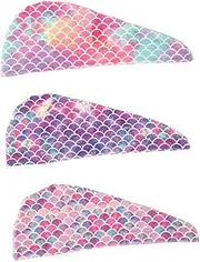 BESTYASH 3pcs Microfiber Hair Drying Hat Quick Dry Hair Towel for Women Super Absorbent Shower Cap for Home Gym and Travel Lightweight Durable and Versatile