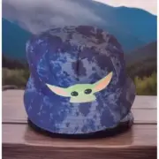 New Star Wars Mandalorian Grogu Blue & Gray Youth Big Kids Bucket Hat New w Tags