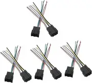 WOFASHPURET 4 Pairs Automotive Wiring Harness Stereo Installation Wire Harness for Car Stereo Speaker Connectors Durable Color Match