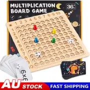 Wooden Math Multiplication Board Montessori Counting Toy Math Board Xmas Gift AU