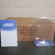 Vintage Bud Light Table Talkers Menu Holders Sealed Case of 10! Free Shipping!