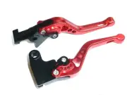 TRIUMPH STREET CUP 2017-2020 SHORT RED 3D BRAKE & CLUTCH LEVER SET ROAD