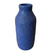 Gina DeSantis Ceramics Very Peri Crater Vase, Tall Bottle 7-Inches