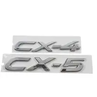在飛比找蝦皮購物優惠-1 X ABS Chrome CX4 CX5 字母徽標汽車自