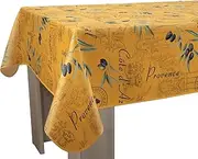 Stain-Resistant Tablecloth Provence Square 150 x 150 cm Yellow