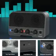 LEKATO Mini Guitar Amplifier Bluetooth 5.0 Electric Amp 5W Rechargeable Travel
