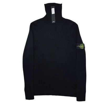 BNWT Stone Island Polo Neck | BLACK | Wool | SMALL S| Turtle Jacket