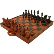 Yardgames 20cm (8 Inch) Handmade Teak Chess Pieces. Play Queens Gambit.