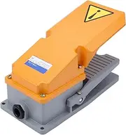 Foot Switch,LT4 Nonslip Momentary Metal Electric Shell Jog Pedal Power Foot Punch Machine Industrial Control Switch for Machine Tool Equipment