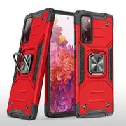 MCC Shockproof Samsung Galaxy S20 FE Fan Edition Tough Case Cover Ring [Red]