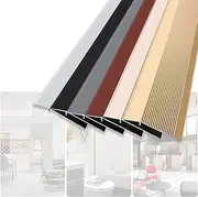 Aluminum Floor Transition Strip 4 Inch Wide, Non Slip Wheelchair Threshold Ramp for Doorways, Overlap Flooring Reducer Suitable for Height of 1-4cm(Red)
