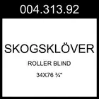 IKEA SKOGSKLÖVER Roller Blind White 34x76 ¾" 004.313.92