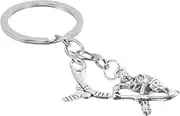 Abaodam Hockey Player Key Chain Sports Key Ring for Backpack Bag Purse Hanging Decor Party Favors Hockey Fans and Players