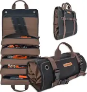 Heavy-Duty Waxed Canvas Tool roll, 15-Pockets Tool roll, 15L Tool roll bags, Too