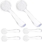 PLAFOPE Professional Nail Dust Cleaning Brush 6pcs Manicure Tools Set Facial Cleansing Brush for Hands Feet