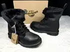 Dr. Martens 1460 Kolbert Boot Triple All Black Combat Fur Lined Waterproof sz 5