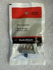 Radio Shack DPDT Heavy-Duty Slide Switch (2-Pack), 6A @ 125VAC, 275-0403.