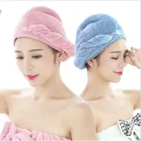 在飛比找蝦皮購物優惠-2318乾髮帽 超強吸水速乾 擦頭毛巾 韓國成人加厚浴帽 乾