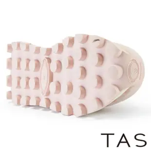【TAS】復古綁帶厚底休閒鞋(粉色)