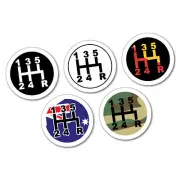 5 Pack Of Speed Gear Knob Shifter Aussie Stickers Decal 4x4 4WD #6877EN
