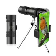 Monocular Telescope +Tripod For iPhone Android Cell Phone Camera Lens 10-300X40