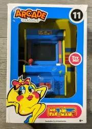 Basic Fun MS. PAC-MAN #11 Mini Arcade Classics Handheld Video Game, Pacman