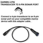 GARMIN 4-PIN TRANSDUCER TO 8-PIN SONAR PORT On Your Compatible Marine Device