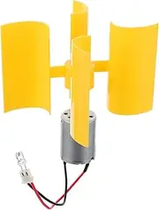 Sosoport 2pcs Mini Wind Turbine Generator Model DIY Assembly Vertical Turbine for Educational Use