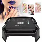 72W Cordless Wireless Rechargeable UV Nail Lamp Gel Polish Light Dryer Timer AU