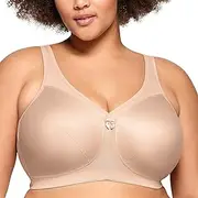 [Glamorise] Women's Plus Size Full Figure MagicLift Active Wirefree Support Bra #1005