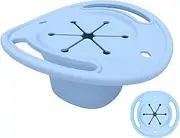 Silicone Snack Cup - Food Catcher Cowboy Hat Kid Snacks Holder | Dishwasher Safe, Portable Baby Food Bowl for Baby Boys Girls