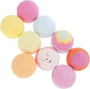 minkissy 9 Pack Natural Spa 60g Bath Salt Balls Aromatherapy Wildflowers Spa Bath Soothing and Relaxing