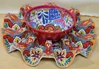Prepara Melamine Taco Carousel and Matching Bowl Red/Yellow 12in.