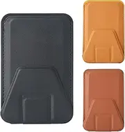 Magnetic Leather Phone Wallet Stand, Phone Wallet Stick 2-in-1 Leather Wallet Holder,Wallet and Adjustable Stand, Phone Wallet Stick on 2-in-1 Leather Wallet Holder Wallet Compatible/5141 (Color : Al