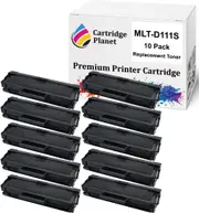 10-Pack Compatible Toner Cartridge for Samsung MLT-D111S MLTD111S SU812A (1,000 Pages) for Samsung SLM2020 SLM2020W SLM2070 SLM2070FW