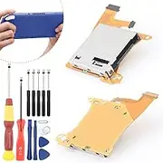 YWLRONG Game Card Reader Slot for Nintendo Switch Lite HDH-001 HDH01 Replacement Game Cartridge Socket Board Jack Port Assembly with Repair Tools