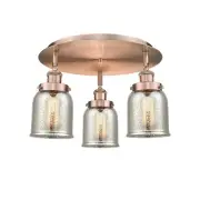 Innovations Lighting 916-3C-10-17 Bell Flush Bell 3 Light 17"W - Copper