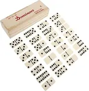 KONTONTY 1 Set Lightweight Travel Dominoes in Portable Box Modern Dominoes for Family Gatherings Outdoor Fun and Educational Play for Logical Thinking and Creativity