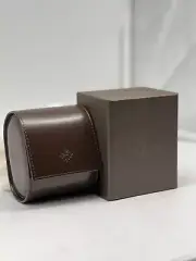 100% Authentic Patek Philippe Watch Travel Leather Case Pouch Brown Travel *NEW